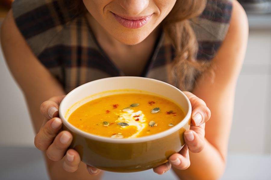 Woman-with-soup
